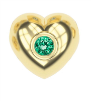 Pendant Dédié Woman in Yellow Gold Smeraldo CID0168 GI